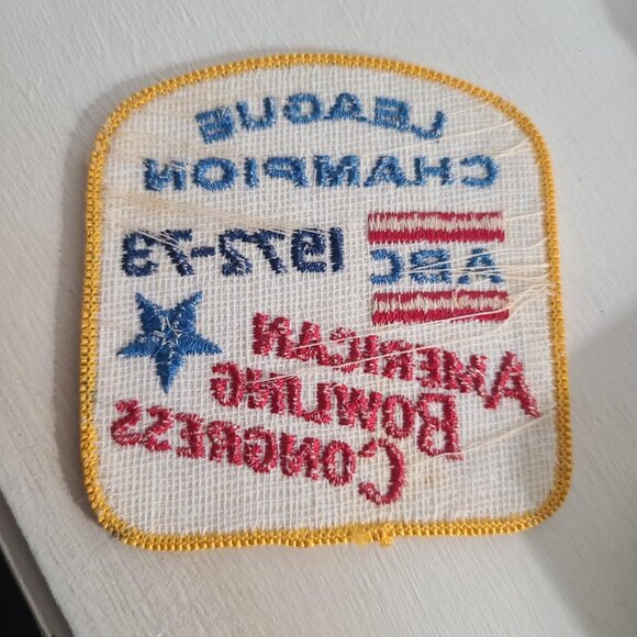 ABC American Bowling Congress Vintage 1972 Jacket Patch  - League Champion - Picture 4 of 4
